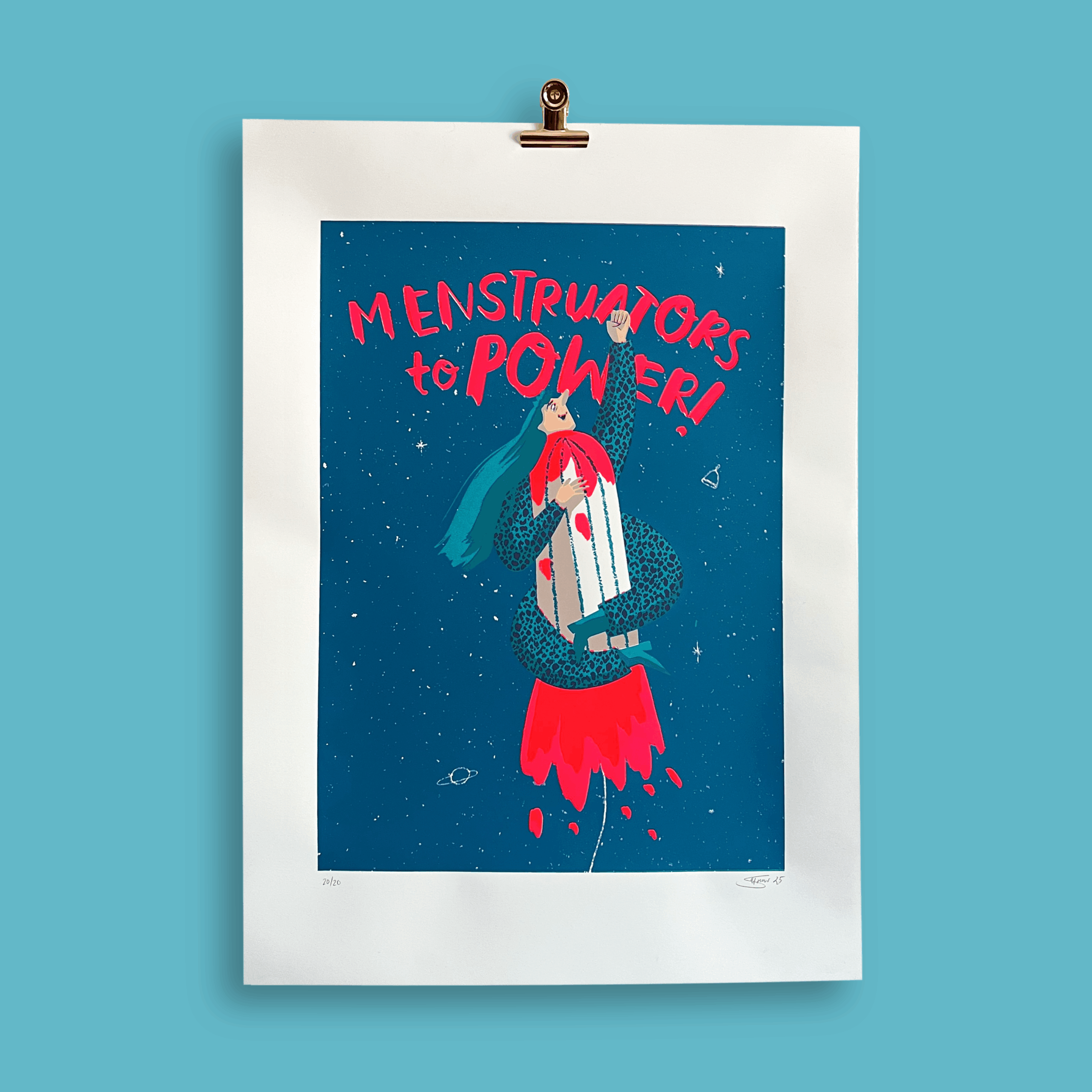 Poster MENSTRUATORS TO POWER
